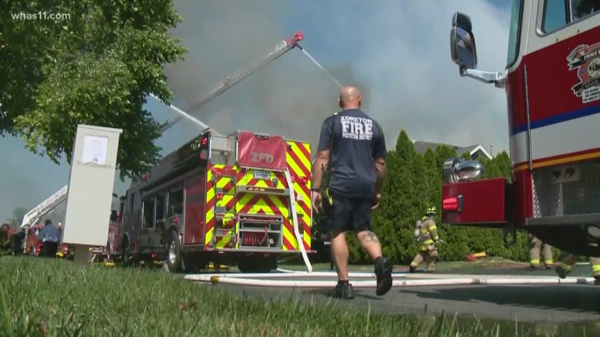 Four condominiums have been damaged after a fire in Fern Creek.