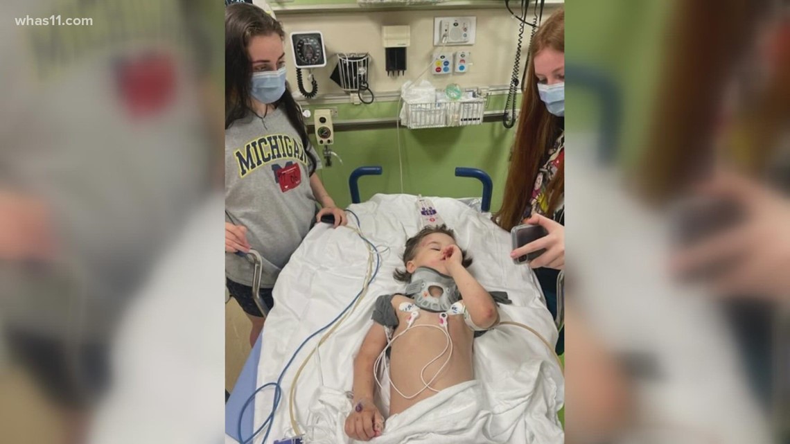 Hero neighbor jumps in to save 4-year-old boy run over by lawnmower