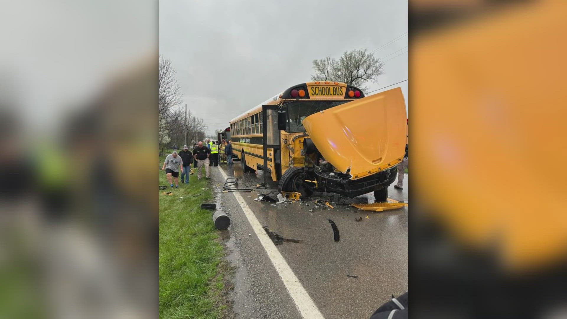 A Nelson County parent is discussing a plea deal after a man crashed into a school bus full of kids with a stolen truck during a police pursuit.