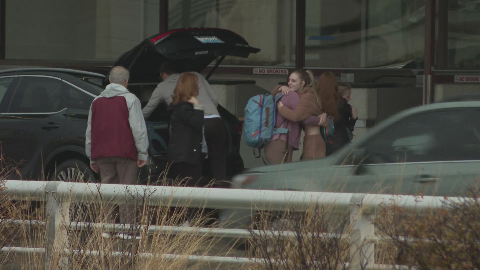 Travelers said "hello" and "goodbye" on one of the busiest travel days of the year.