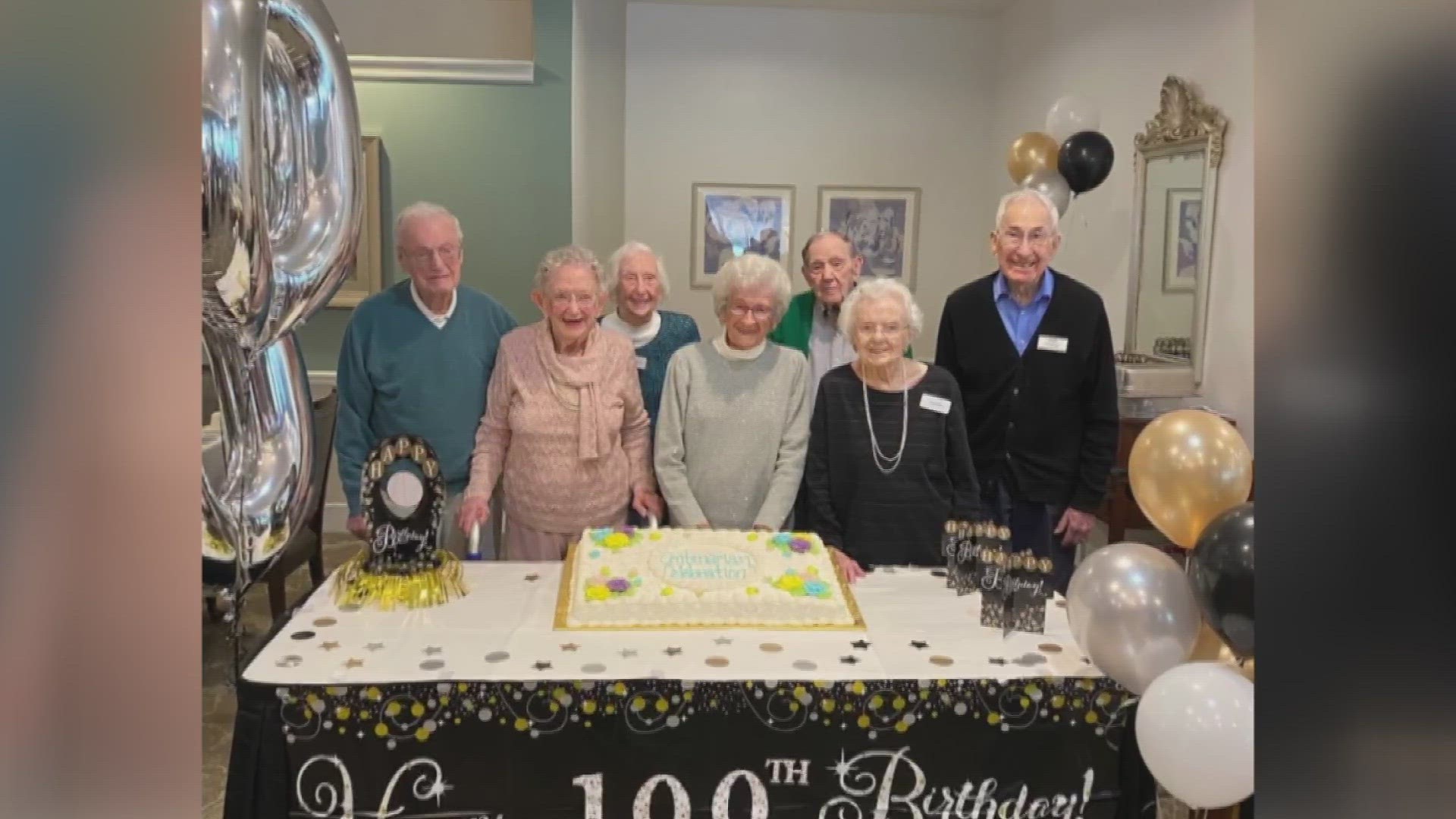Six people celebrated their birthdays. The youngest was 100, and the oldest was 106!