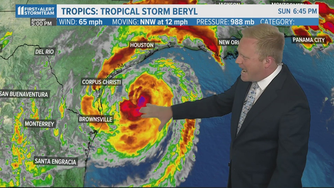 Beryl storm to regain hurricane strength | Here is the latest projected ...