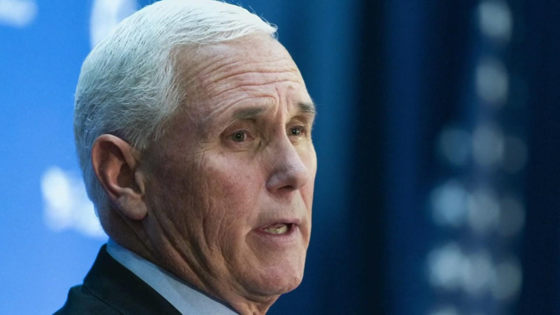Former Vice President Mike Pence was not home at the time but a member of his legal team was on site.