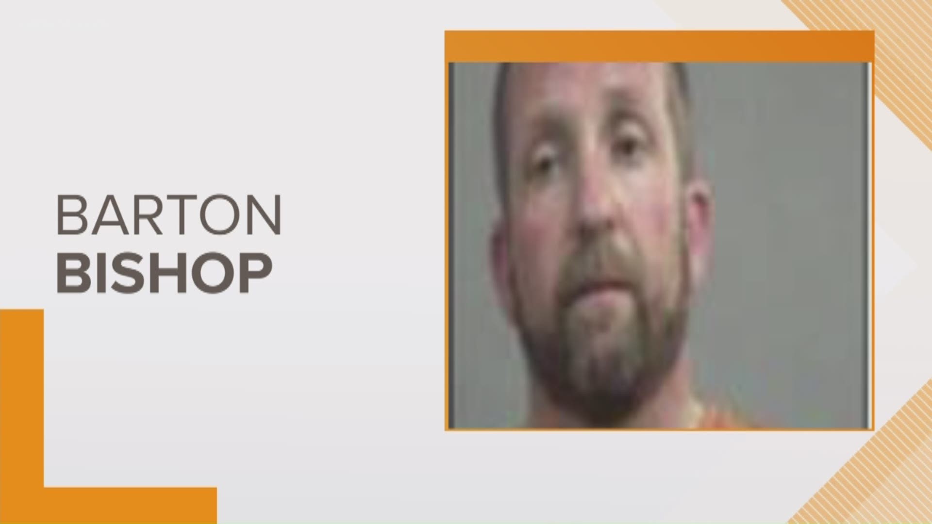 Police say Barton Bishop hasn't shown up for court on his 67 charges of stolen property.