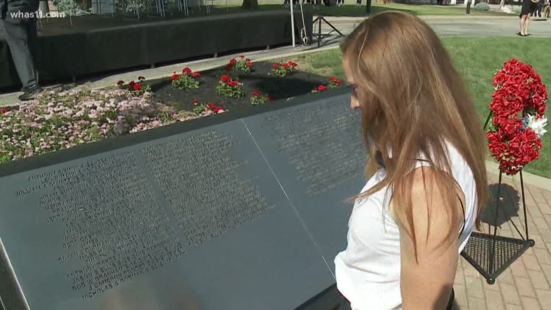 Amy Ellis remembers late husband at Kentucky Fallen Officer Monument