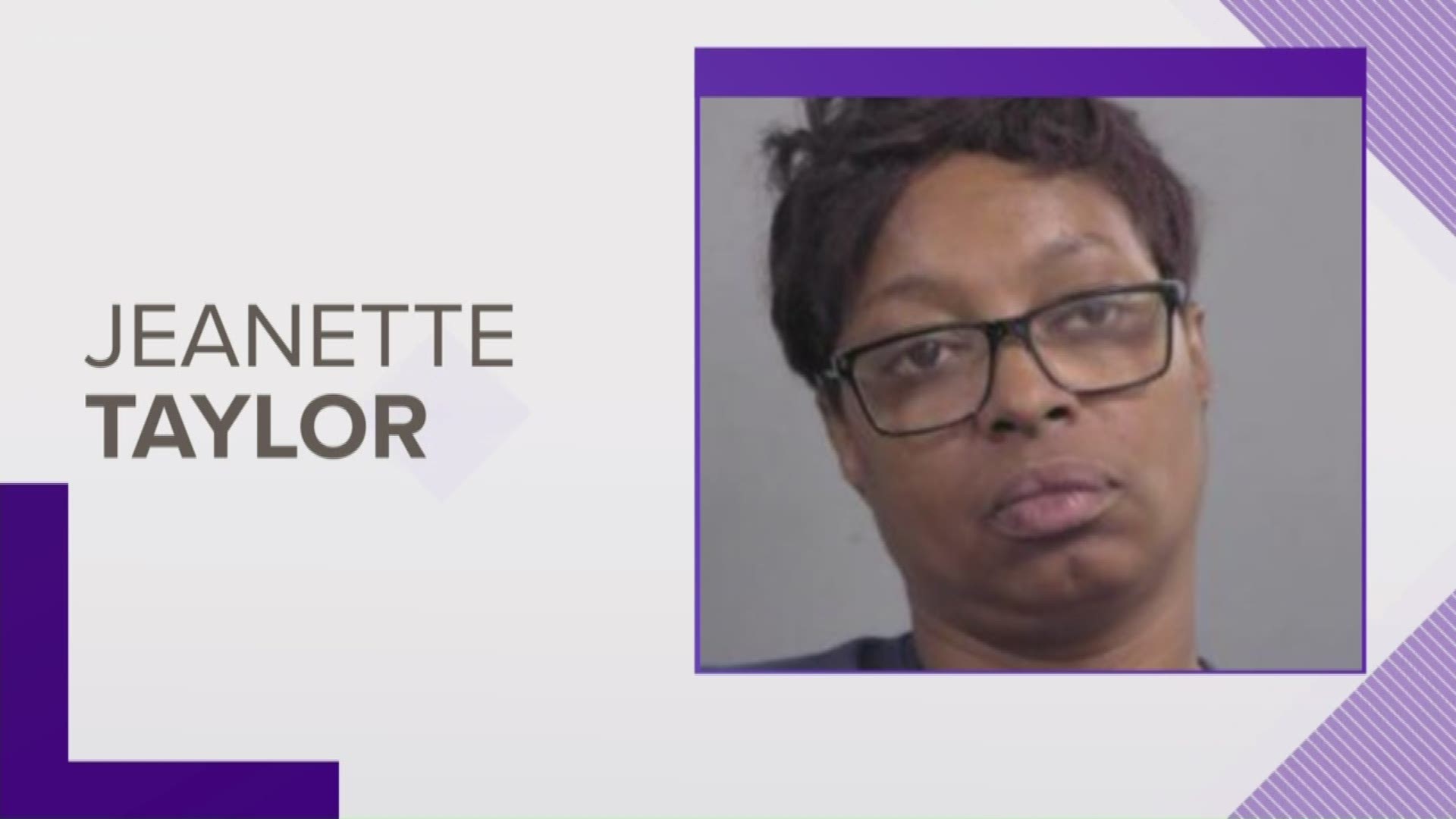 Police say 47-year-old Jeanette Taylor was caught on camera doing it.