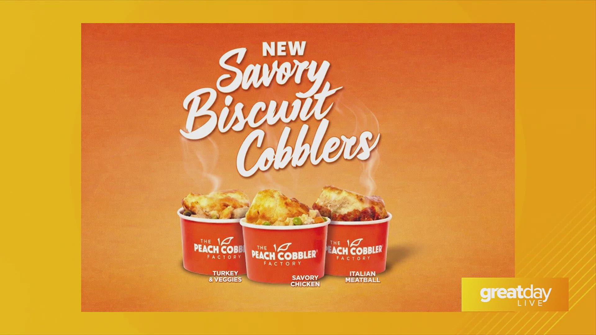 GDL: The Peach Cobbler Factory Introduces New Line of Savory