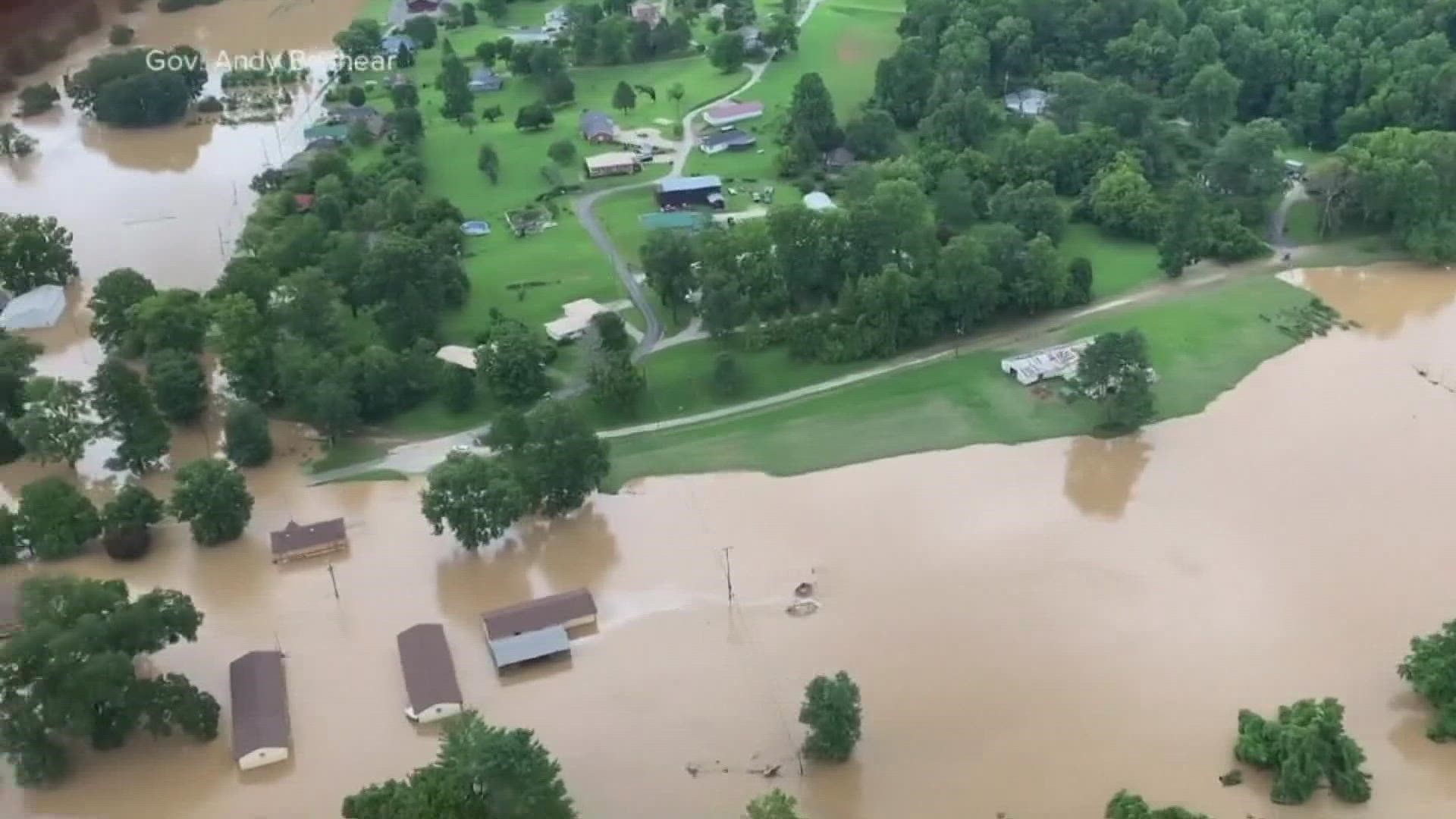 Gov. Beshear said the funds will go towards infrastructure repair more than a month after heavy floods impacted the area.