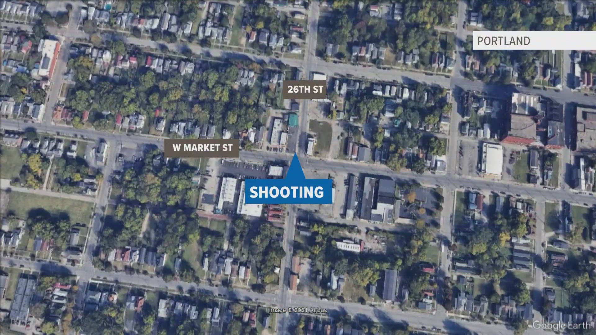 Police said when they arrived at the area of 26th and Market Streets, they found a woman who had been shot.