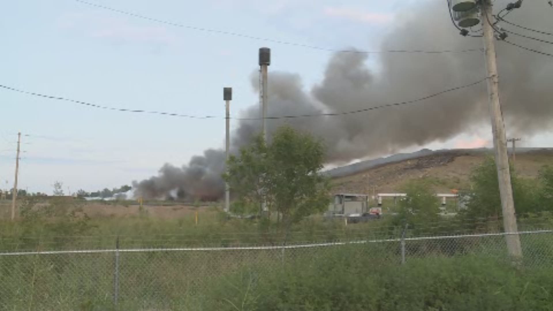 Police are investigating a fire that happened at the Waste Management site last Sunday.