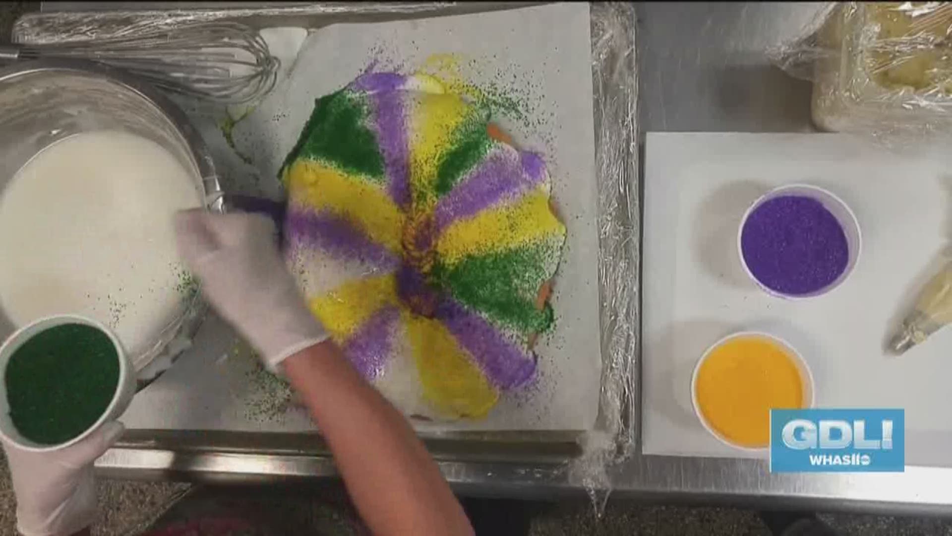 Great Day Live stopped by Adrienne & Co. to learn more about King cakes and how they are made.