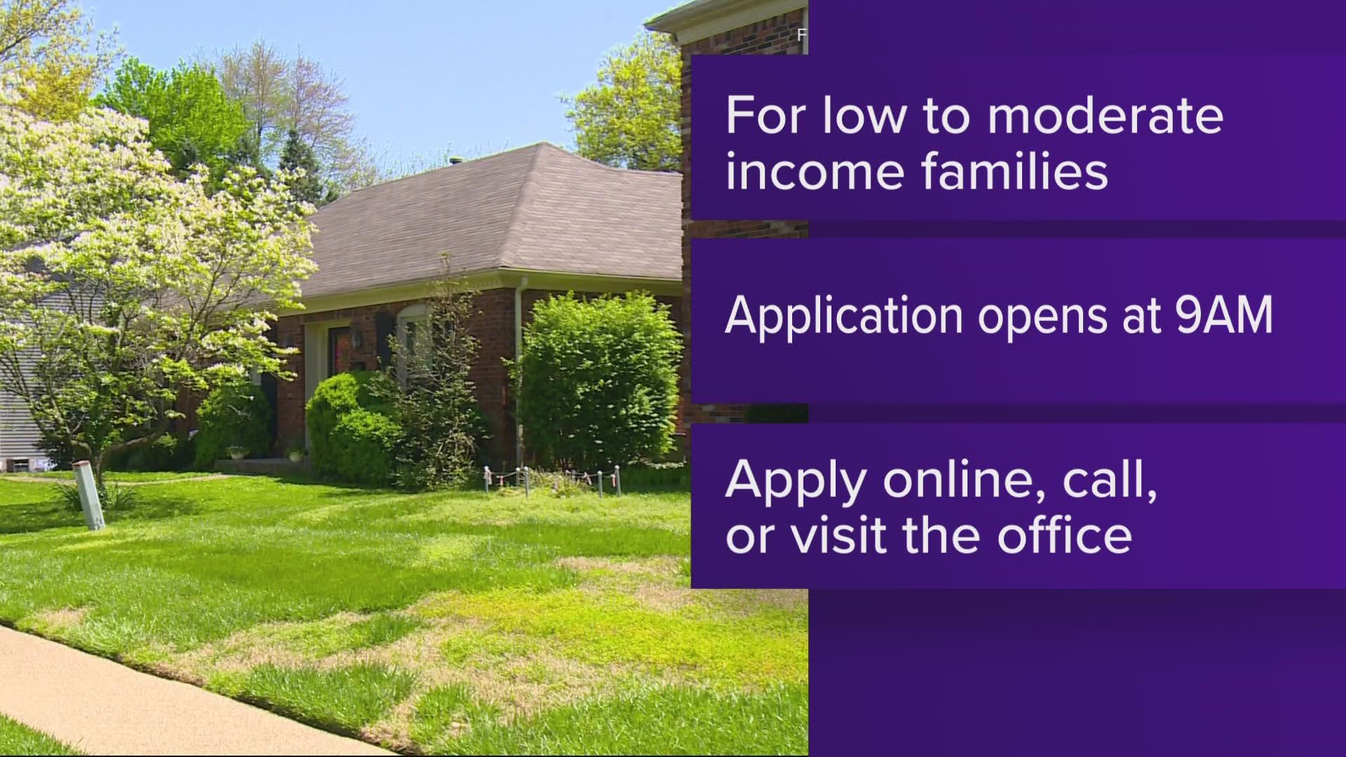 The program provides repairs for families with low- to moderate-income.