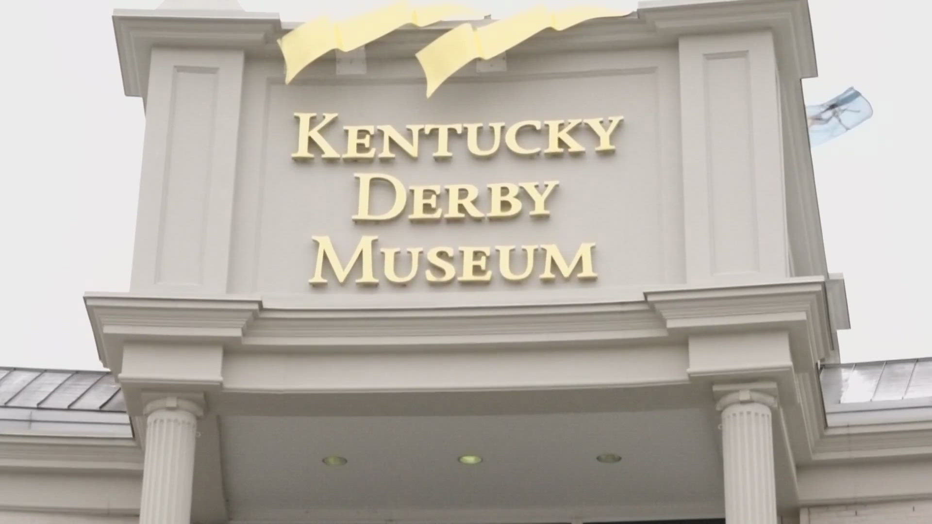 WHAS11 interviews Kentucky Derby Museum President Pat Armstrong on the backside of Churchill Downs.