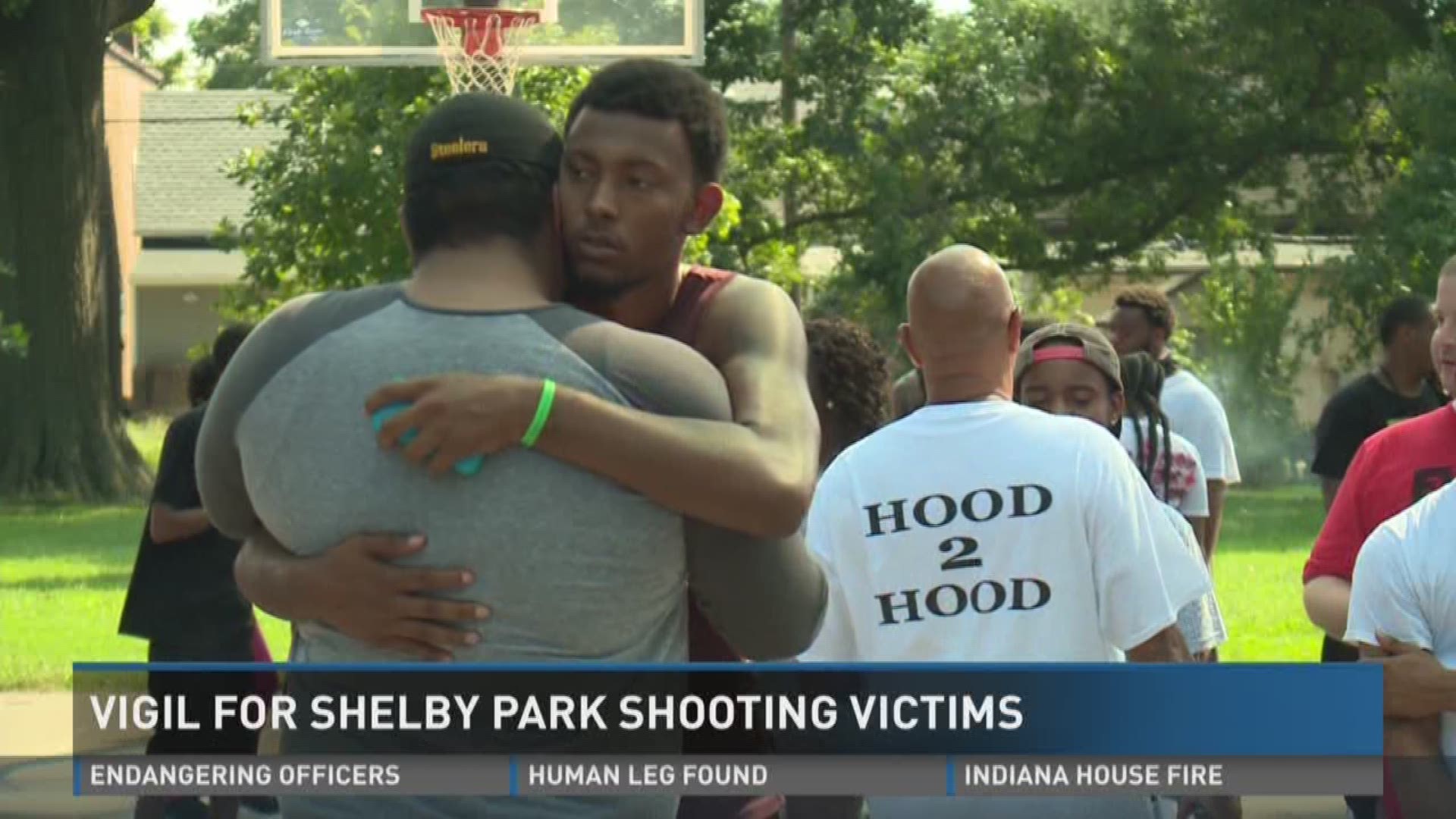 Vigil held for shooting victims in Shelby Park neighborhood