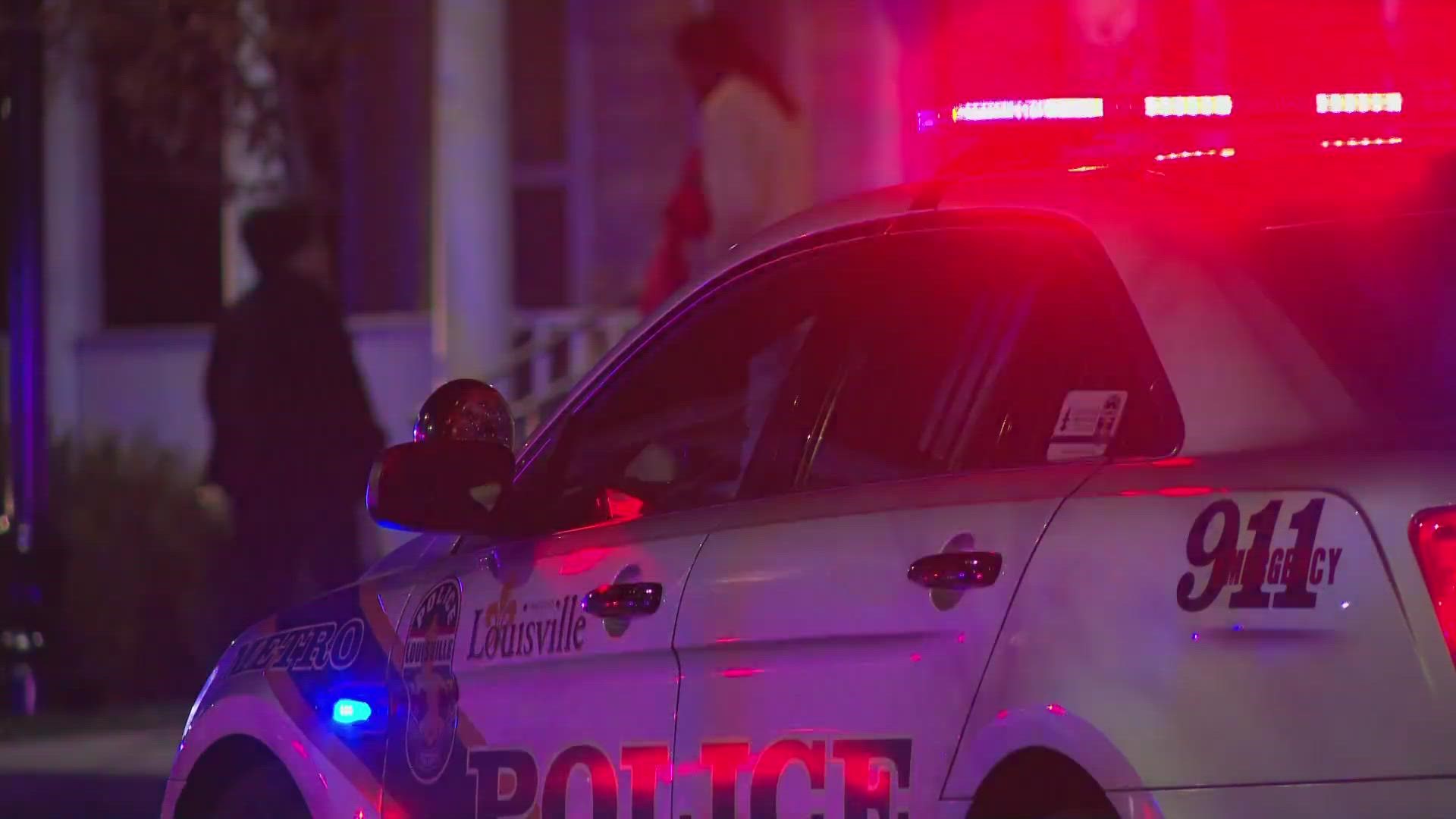 Louisville Metro Police said a man and a teenage boy were found with gunshot wounds in the 500 block of Roselane Street around 8:15 p.m. Monday.