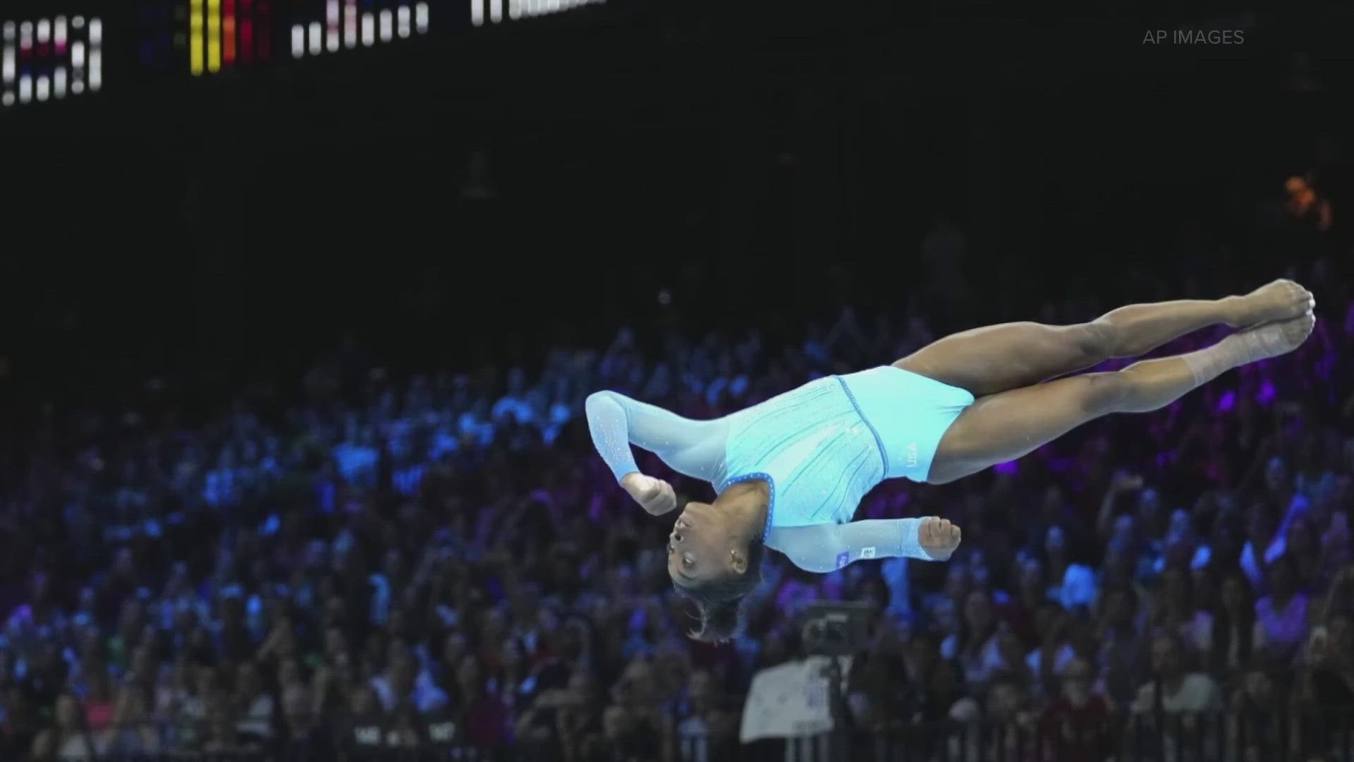 Simone Biles became first woman to land the Yurchenko double pike vault at  World Artistic Gymnastics Championships - ABC7 New York