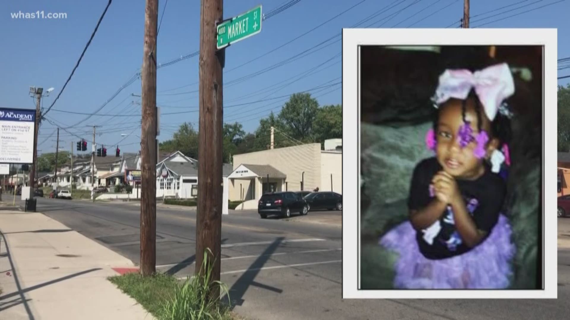 The surveillance video appears to show 4-year-old, Lyric Rushin walking and following behind an unknown person. Police believe the little girl wandered out on her own after she was last seen at her house on 27th and Elliot around 1 a.m. Monday.