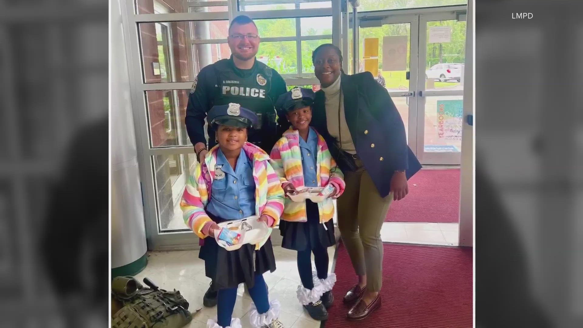 Three police officers went to Foster Traditional Academy for career day and shared basic equipment and SWAT gear with the students.