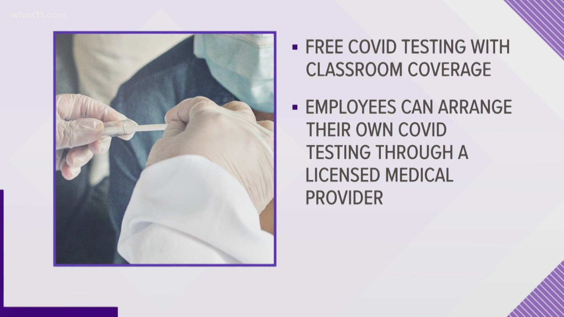 JCPS employees must be vaccinated against COVID-19 by Oct. 14 or be tested every week. JCTA is in full support of the testing option that's available for employees.