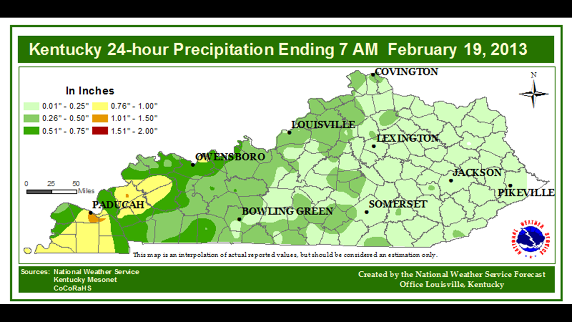 24 hour rainfall totals