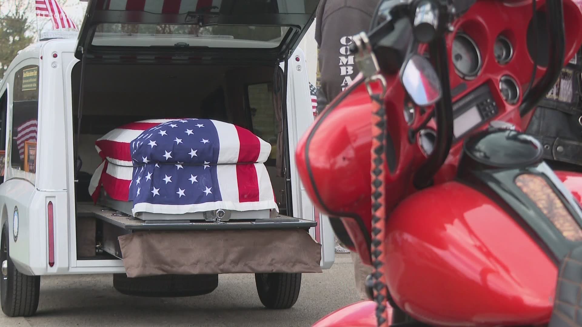 A group of bikers traveled 1,000 miles to honor the wish of WWII veteran Wallace Taylor as he wished to be buried by his mother in Louisville