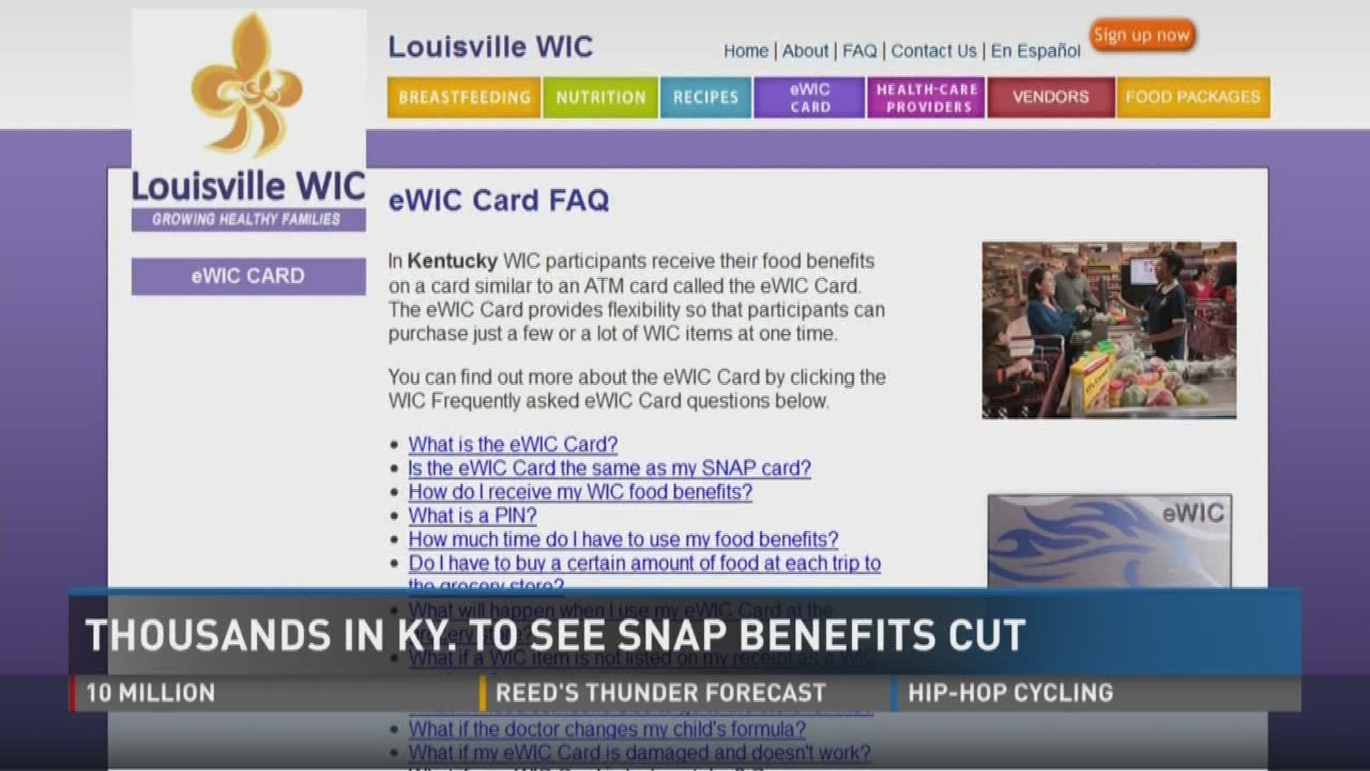 Thousands to see Snap Benefits cuts