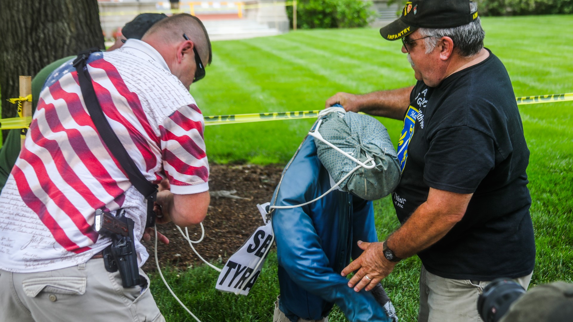 Kentucky governor Andy Beshear started his Tuesday 5:00 p.m. briefing with some heartfelt words to those who hung an effigy of him and their supporters.