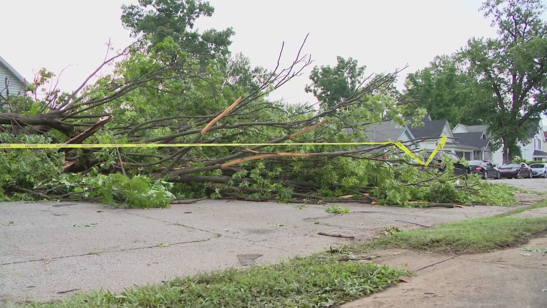 A tornado briefly touched down Thursday in West Louisville, but no warning was issued.