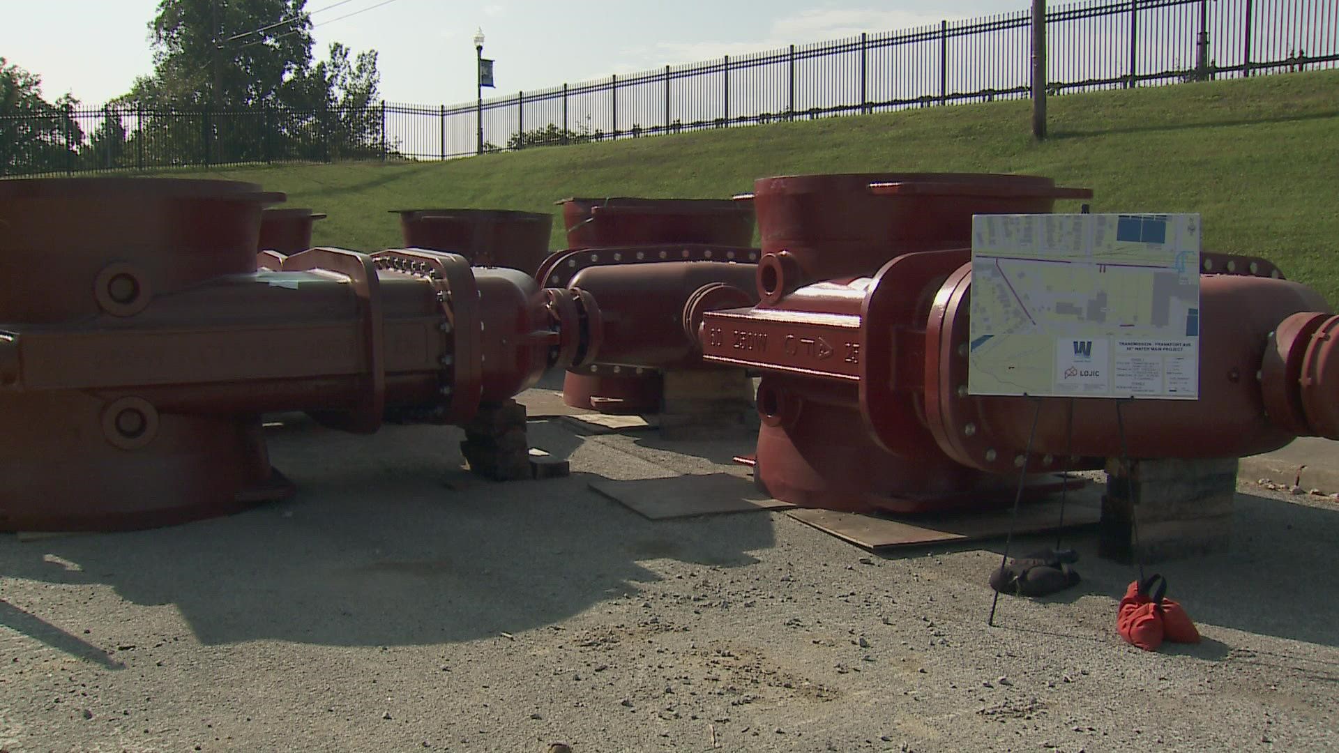 Officials will shut down Frankfort Avenue outside the Crescent Hill water plant to replace a water main. There will be detours.