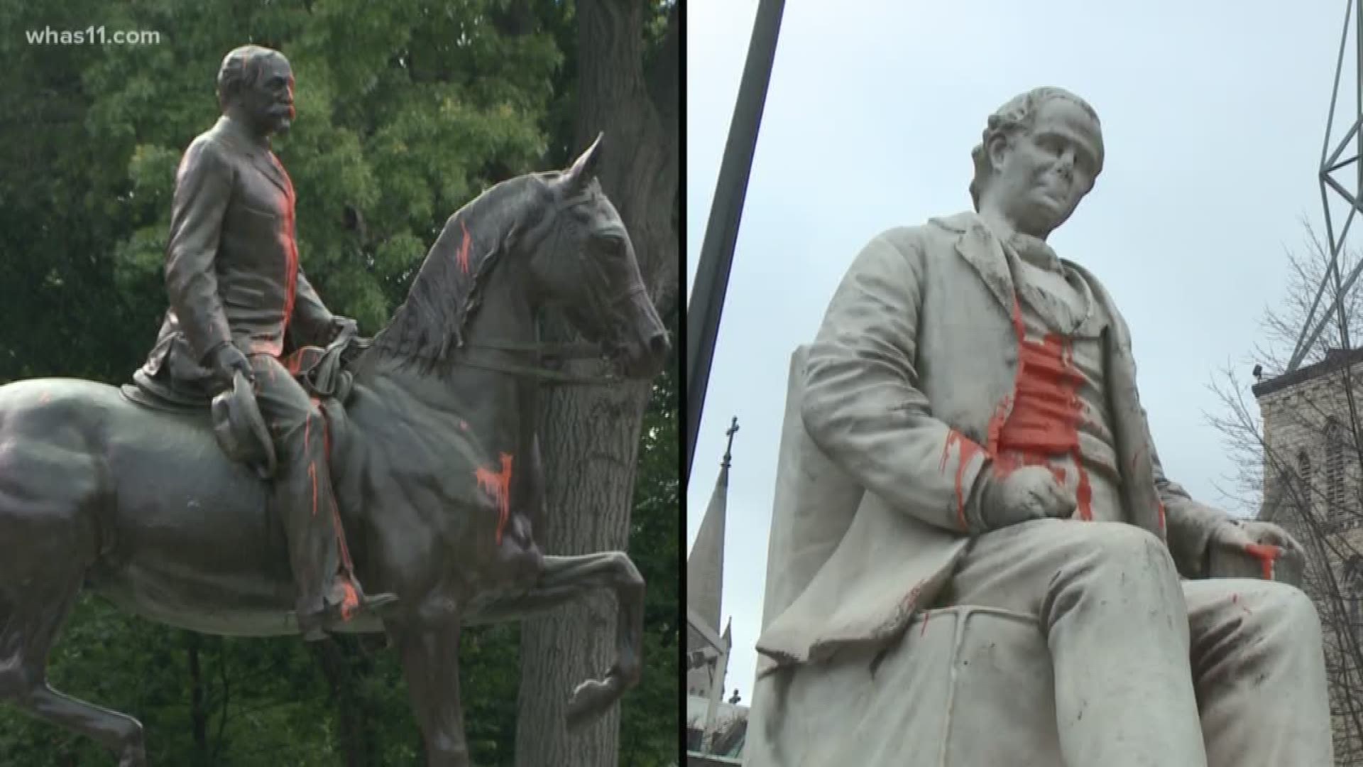 Louisville's mayor has decided to move the Castleman and Prentice statues from public spaces.