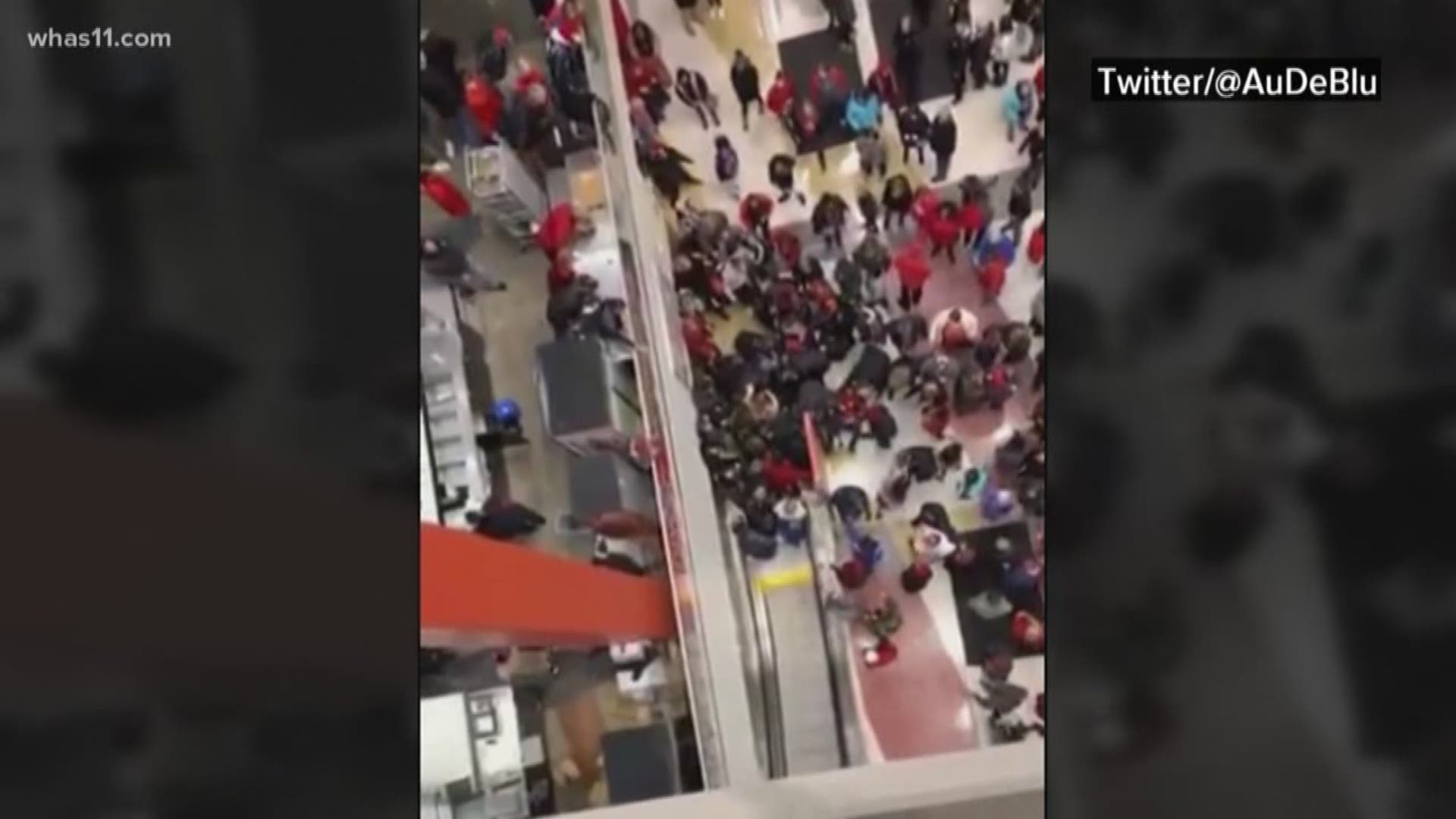 A celebratory mood turning into terrifying moments for Cardinal fans at the KFC Yum! Center when an escalator malfunctioned and injured several people.