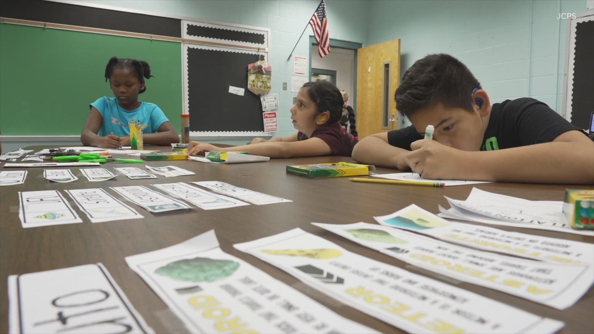 JCPS says about 45 campers ages 5 to 20 are participating and getting the opportunity to socialize with peers who have a similar disability.