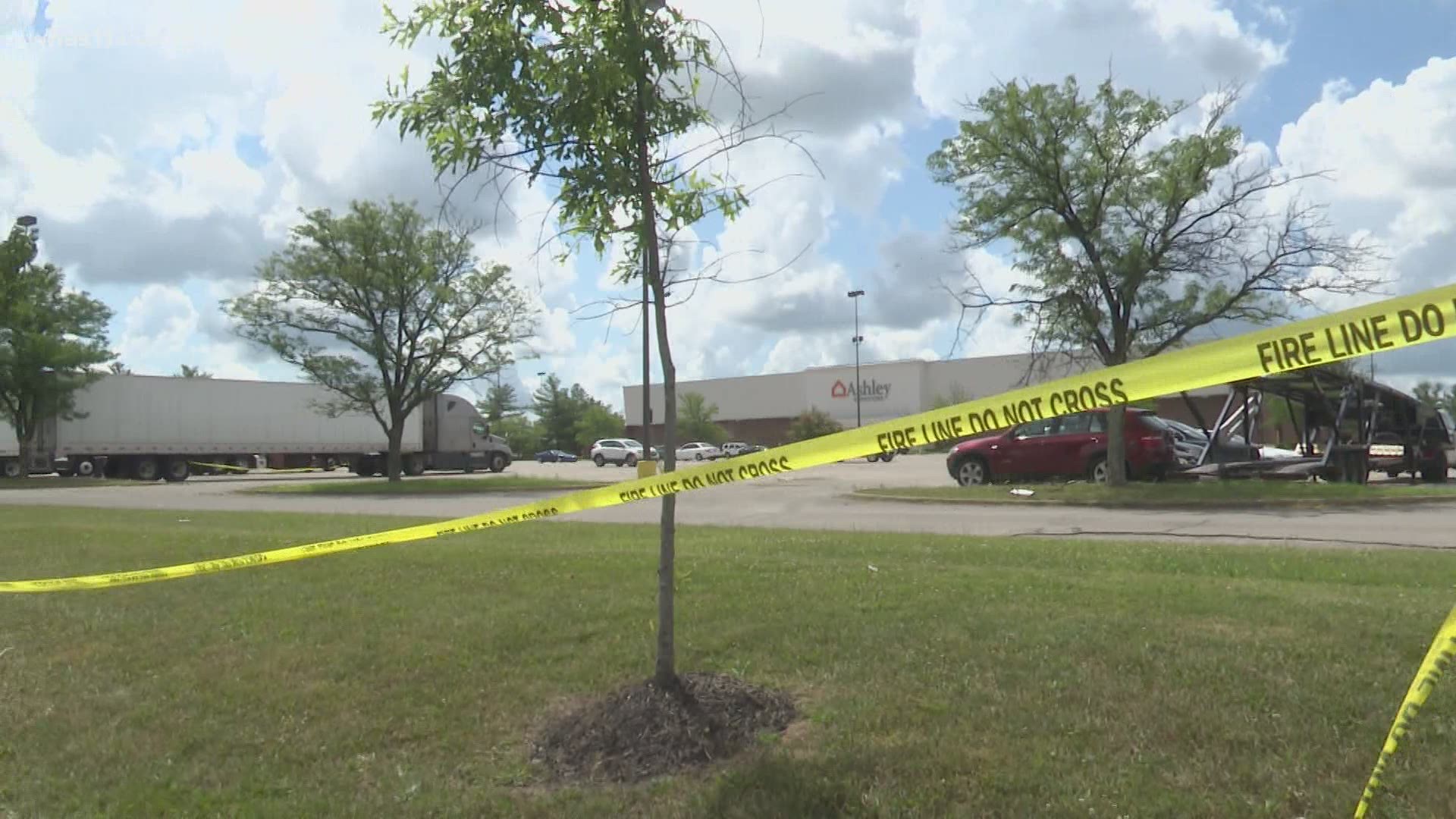 Health officials said the trailers found in the Ashley Furniture HomeStore were leaking fluids and crews took necessary precautions for cleanup.