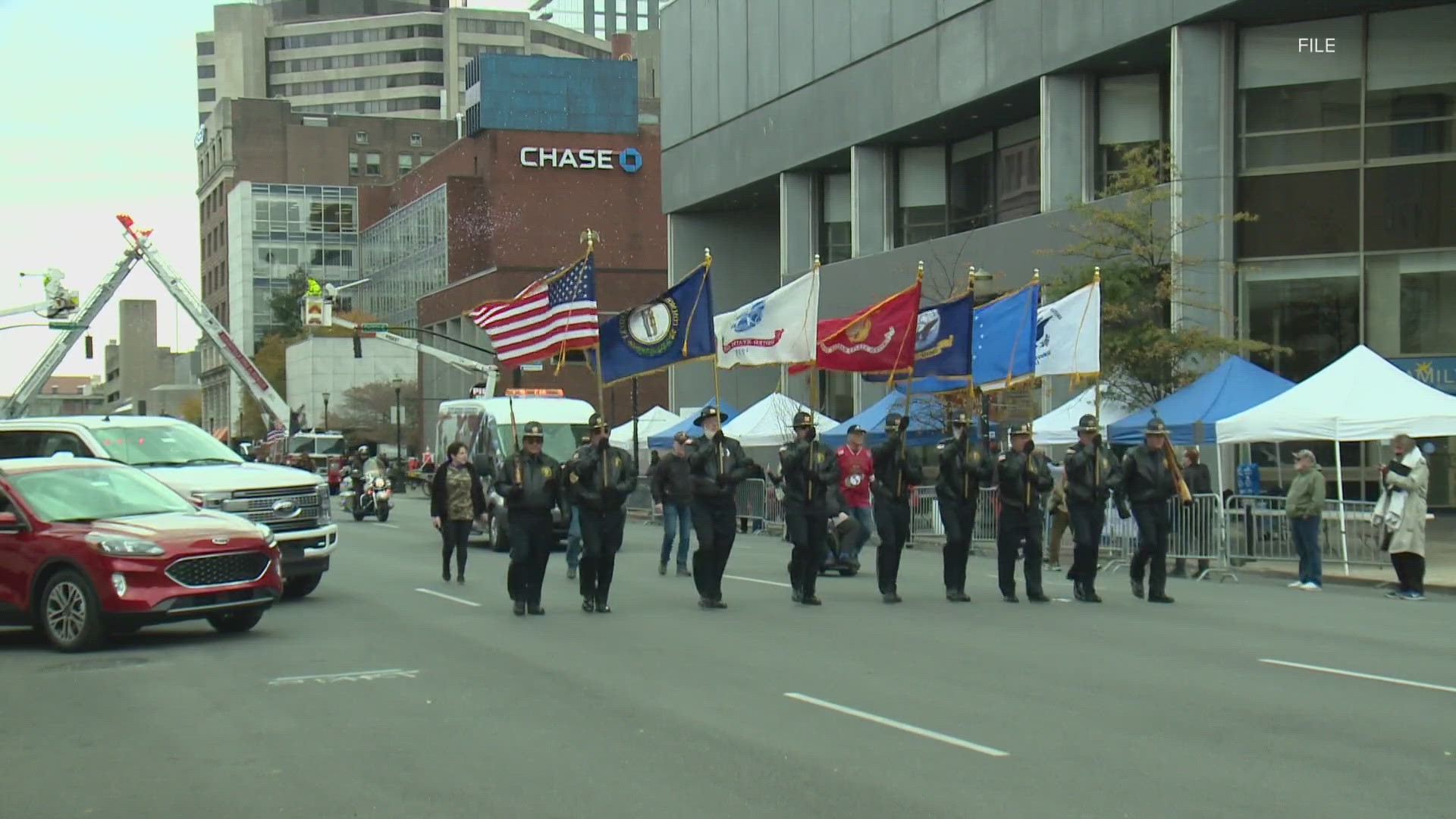 The Veterans Day Parade is on Saturday, Nov. 10 at noon.