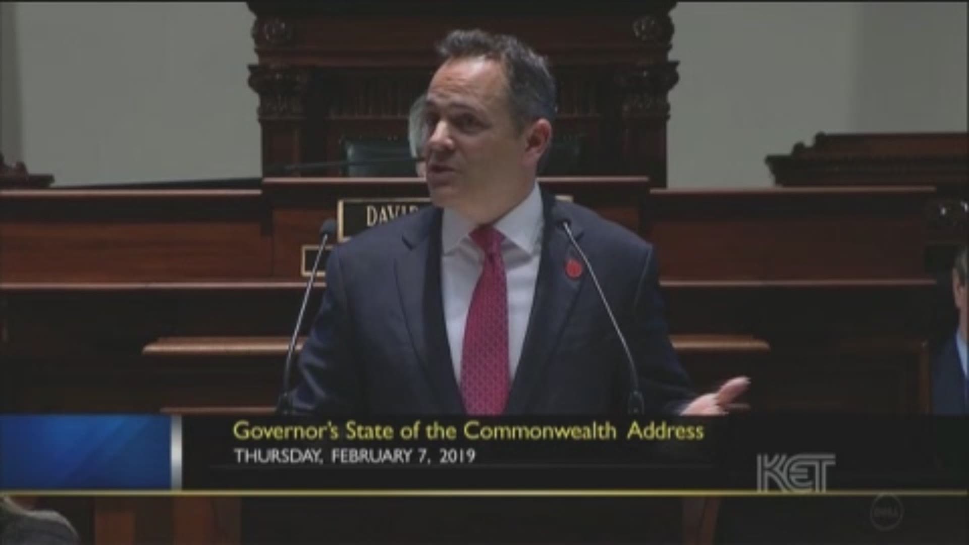 Governor Matt Bevin's full State of the Commonwealth Address. [video from KET]