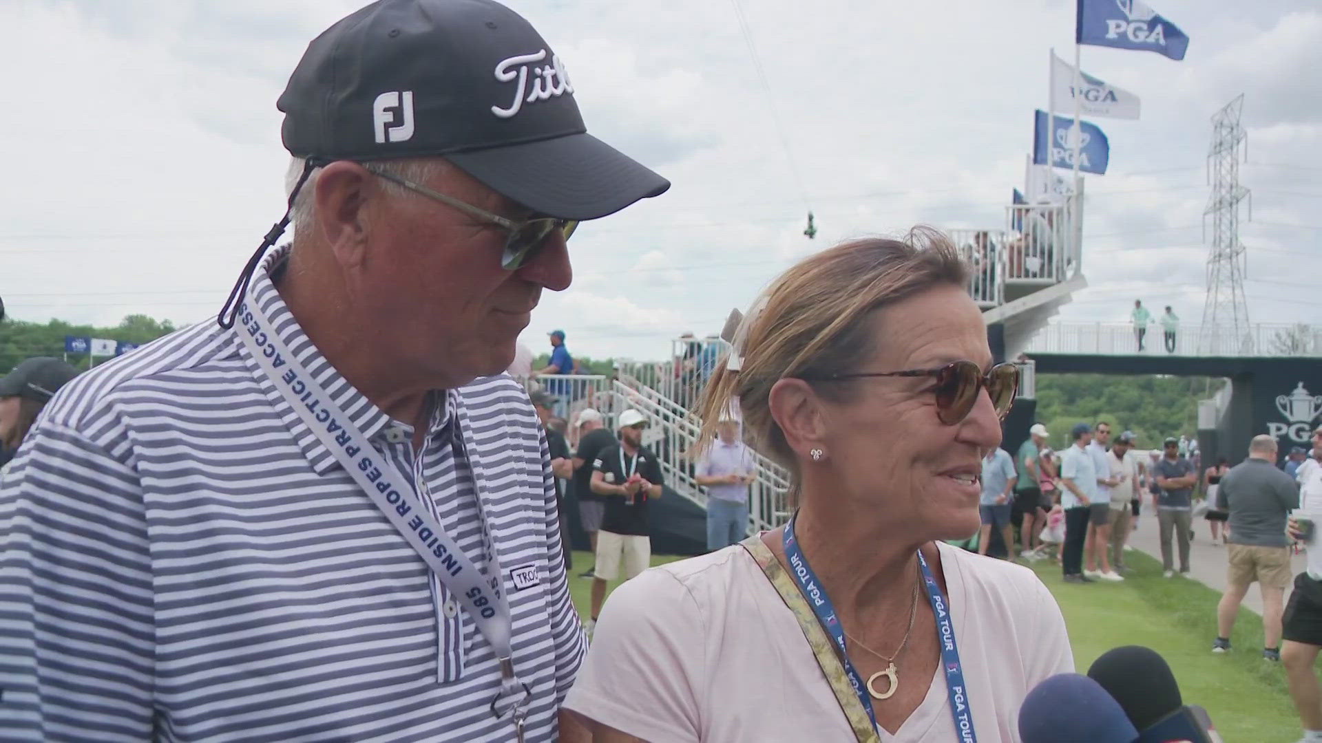 Mike and Jani Thomas say seeing their son Justin Thomas playing in the PGA Championships at Valhalla is a dream come true.