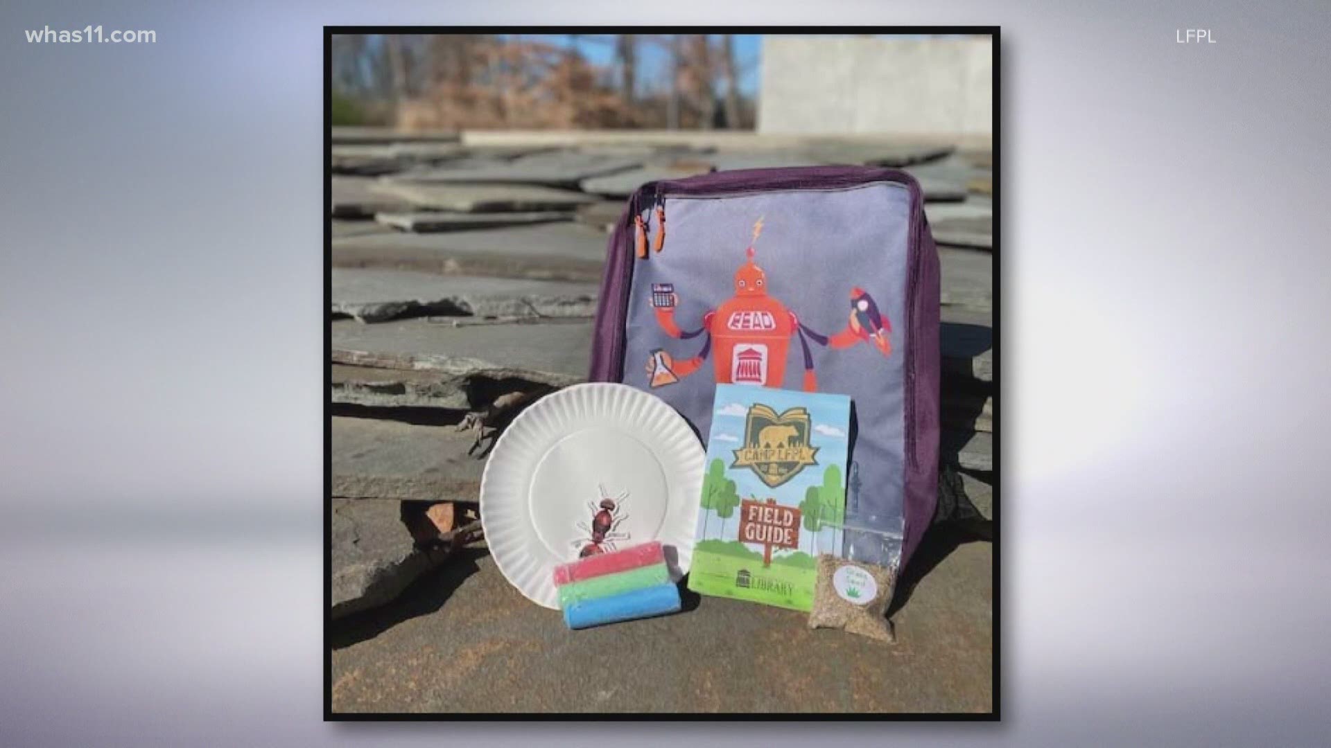 Students can get a free bookbag filled with hands-on activities. Different topics like nature exploration and sets of activities for each day.