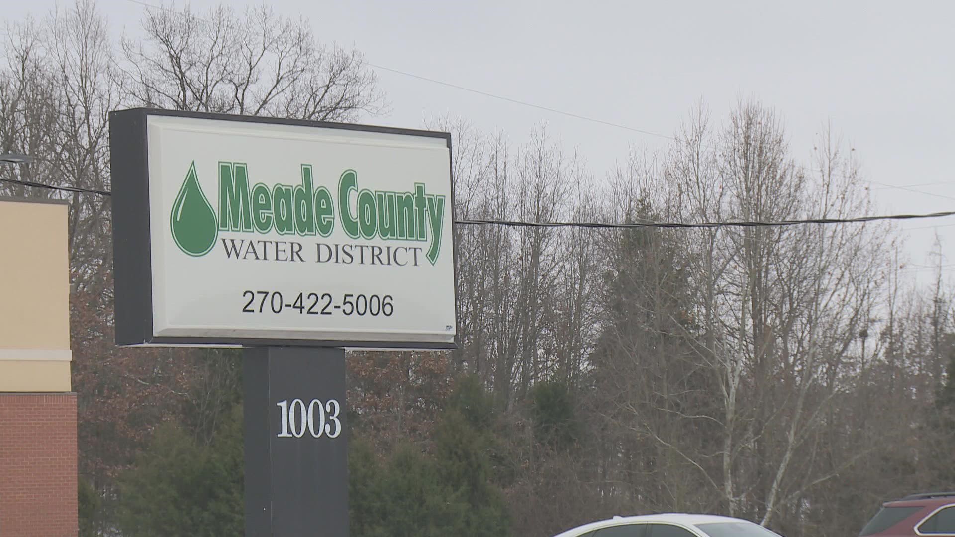 About 1,000 people in rural Meade County have been without running water for over a day now.