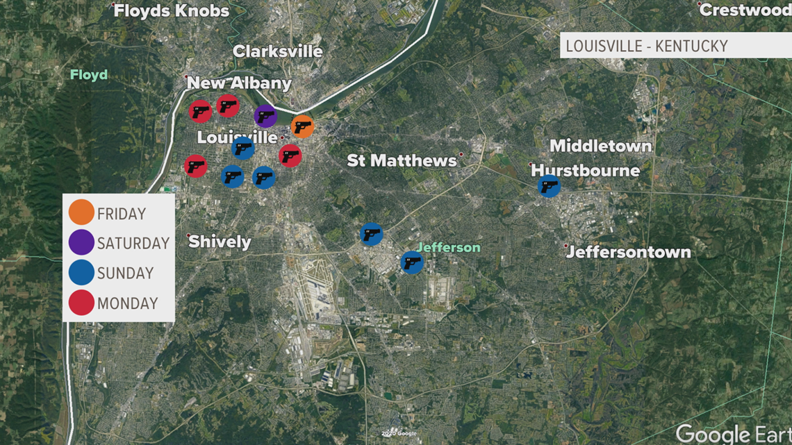Louisville shootings, LMPD tries to keep pace gun violence