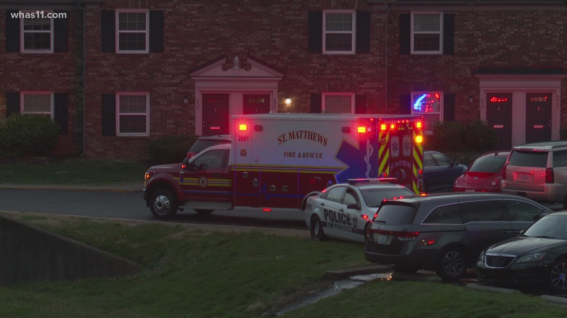 The St. Matthews Fire Department responded to an apartment fire Friday afternoon.