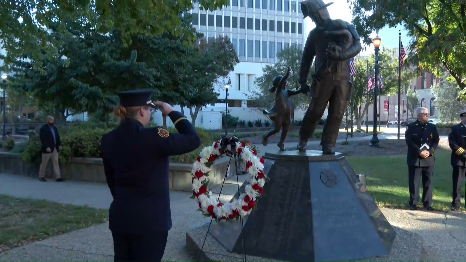 Fallen firefighters honored during fire prevention week memorial ...