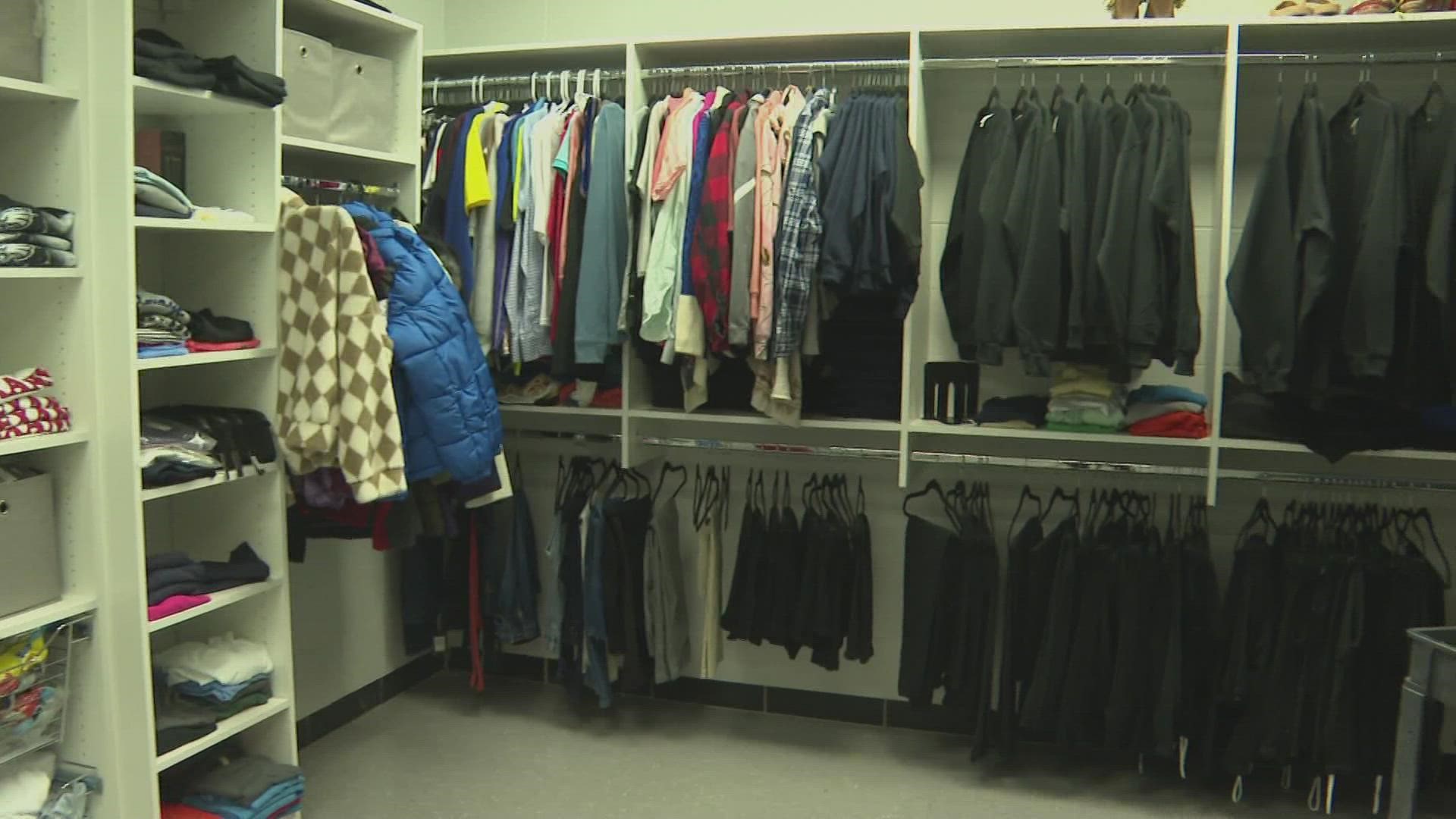 The Newburg Closet opened last year and provides students with access to food, clothing and school supplies.