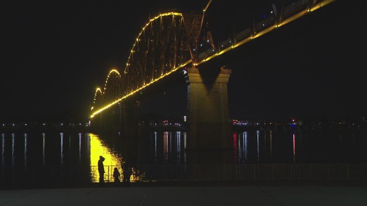 Governor's Mansion, Big Four Bridge light up gold for Childhood Cancer Awareness Month