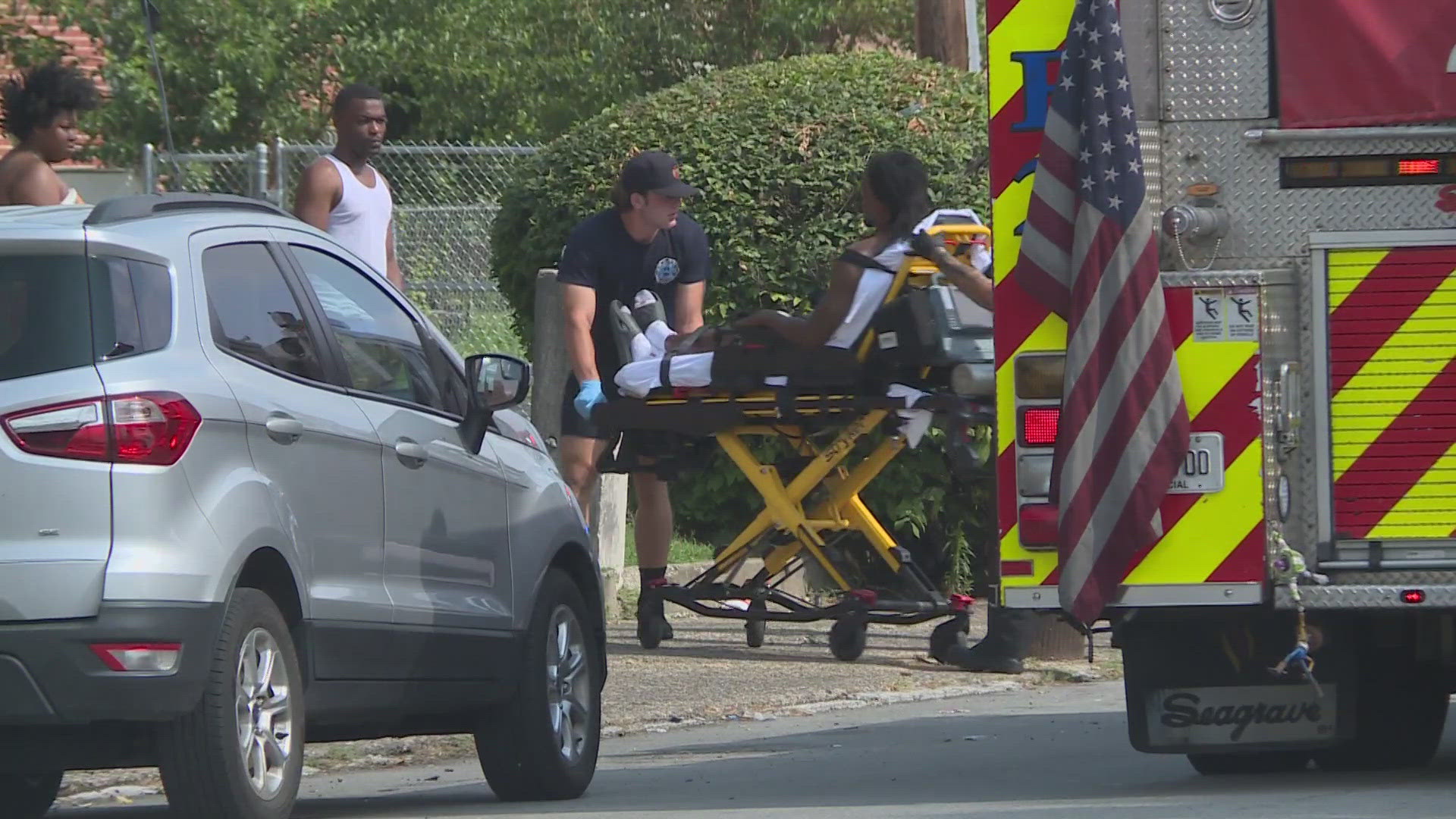 Metro Police said a man is dead and another injured after they were shot inside a vehicle on 15th and West Jefferson Monday morning.