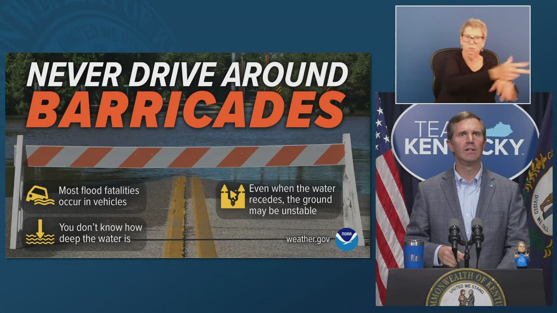 Gov. Andy Beshear encourages Kentuckians to take safety precaution as