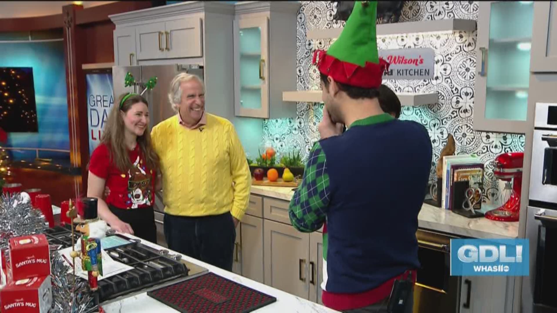 The Miracle Holiday Pop-Up Bar is open through Christmas Eve at Galaxie Bar, which is located at 732 East Market Street in Louisville, KY. Henry Winkler decided to pop in during the segment.