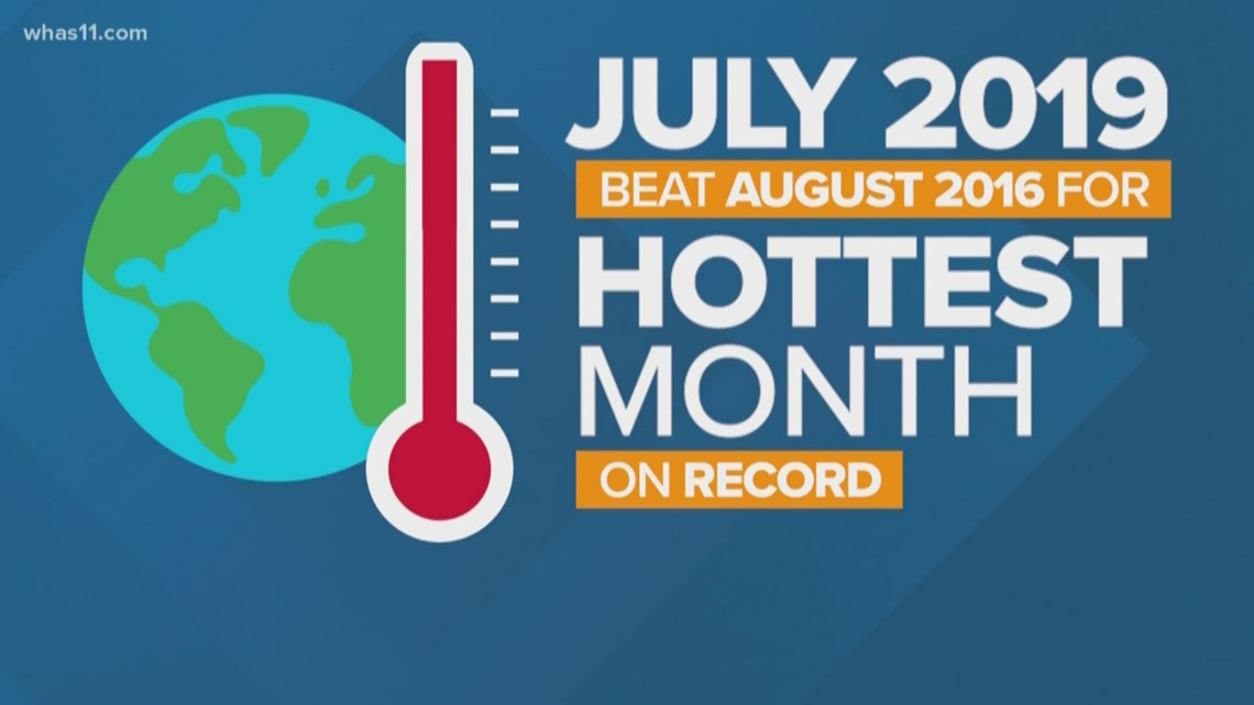 July 2019 was the hottest month on record whas11