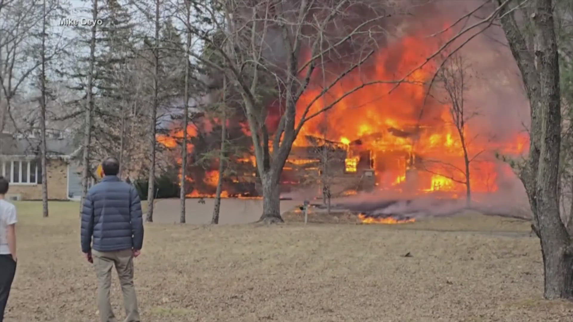 The single-engine plane with one person on board was preparing to land, but was seen moments later nose-diving into a home. 