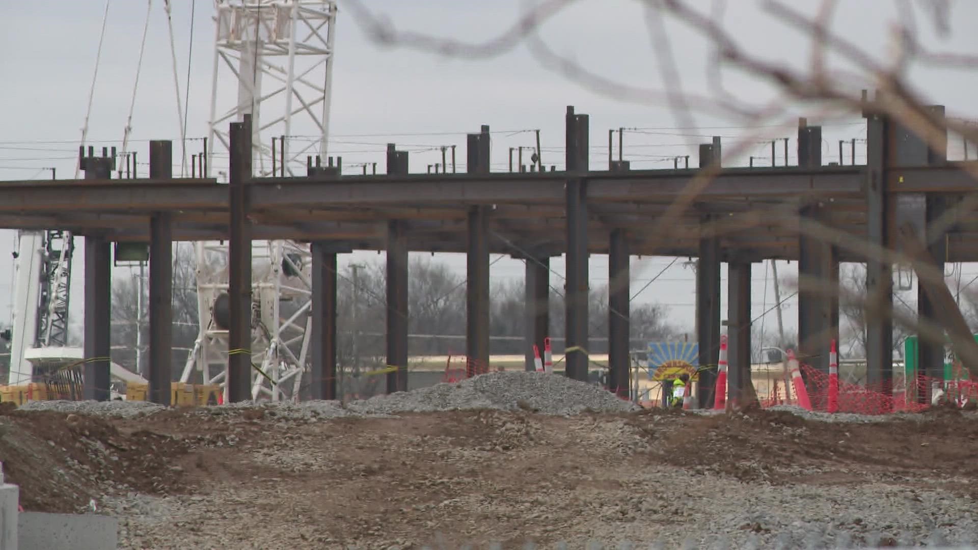 After more than a three month pause and an investigation, blasting has resumed at the future site of Louisville's VA Hospital near Brownsboro Road.
