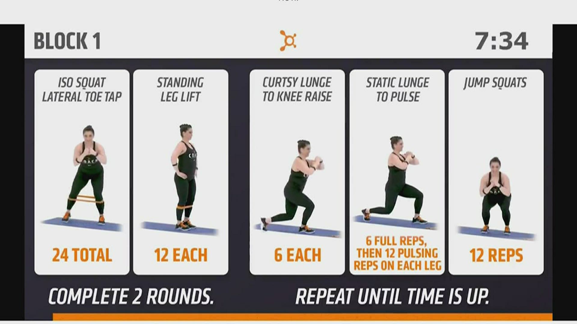 Orange Theory Fitness holding strength workout